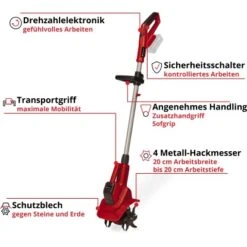 Einhell Power X-Change Akku-Bodenhacke GE-CR 18/20 Li E - Solo -Gartenhilfe Deutschland Verkaufs-Shop 4006825654974 2171 03