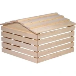 Dobar Mährobotergarage Mit Abnehmbarem Dach Fichte Natur 52,5 X 78,5 X 74 Cm -Gartenhilfe Deutschland Verkaufs-Shop 8539322 4637 04